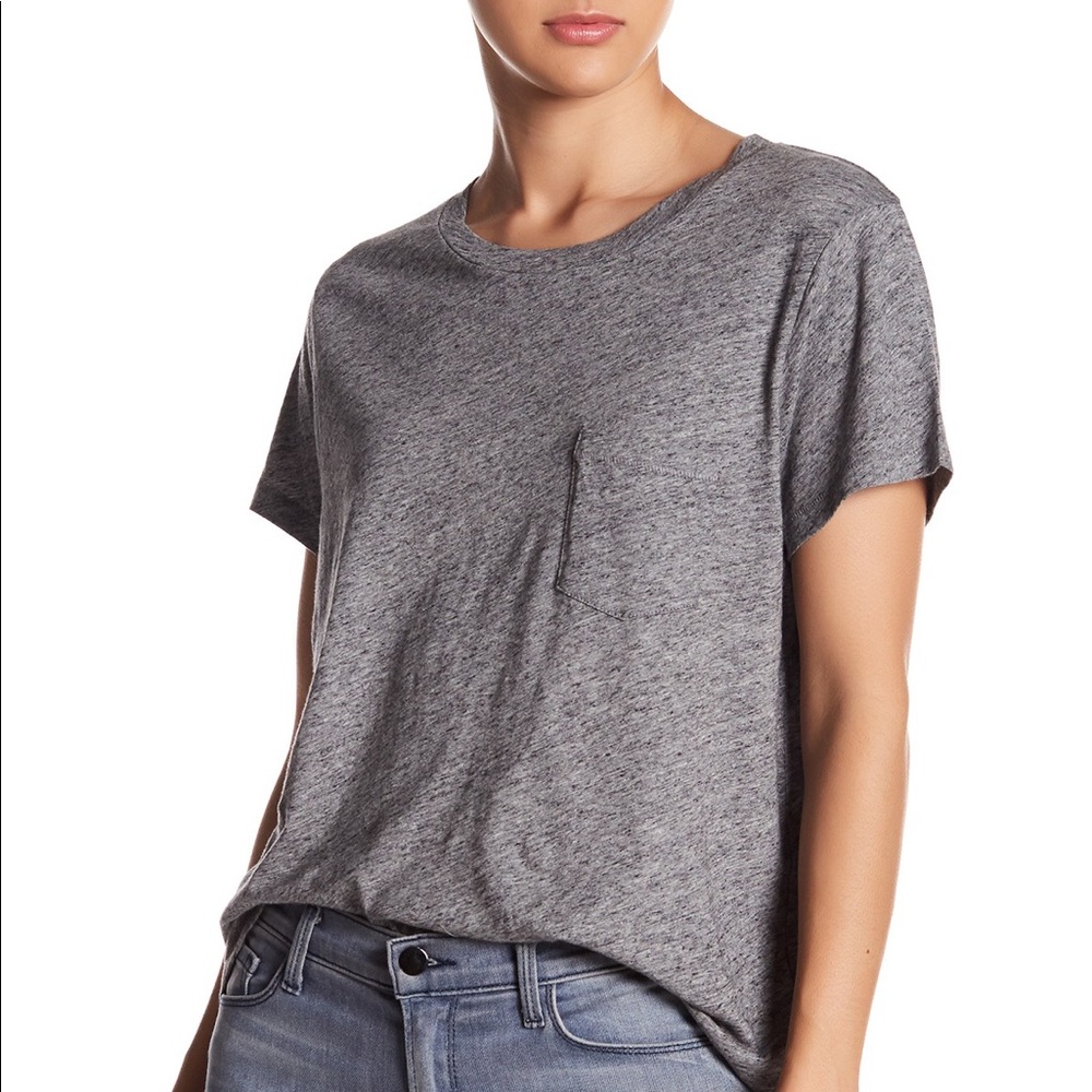 Madewell Grey Crewneck Pocket Tshirt ⭐️